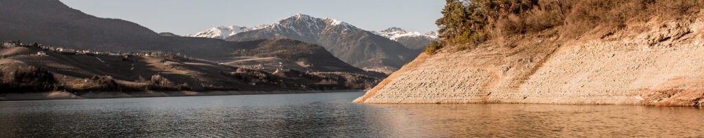 Lago di Santa Giustina. Scorcio da "le Plaze"