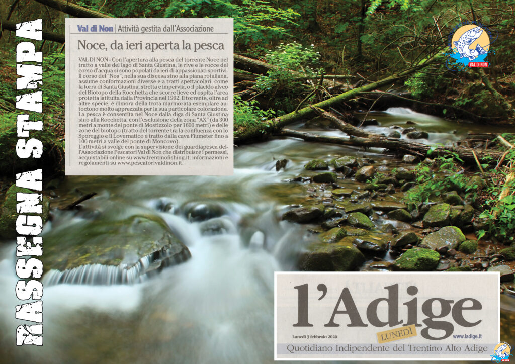 L'Adige - Rassegna Stampa | Associazione Pescatori Val di Non